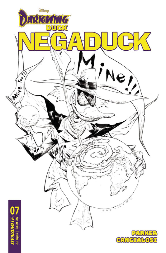Negaduck #7 Cvr F 10 Copy Incv Lee Line Art - State of Comics