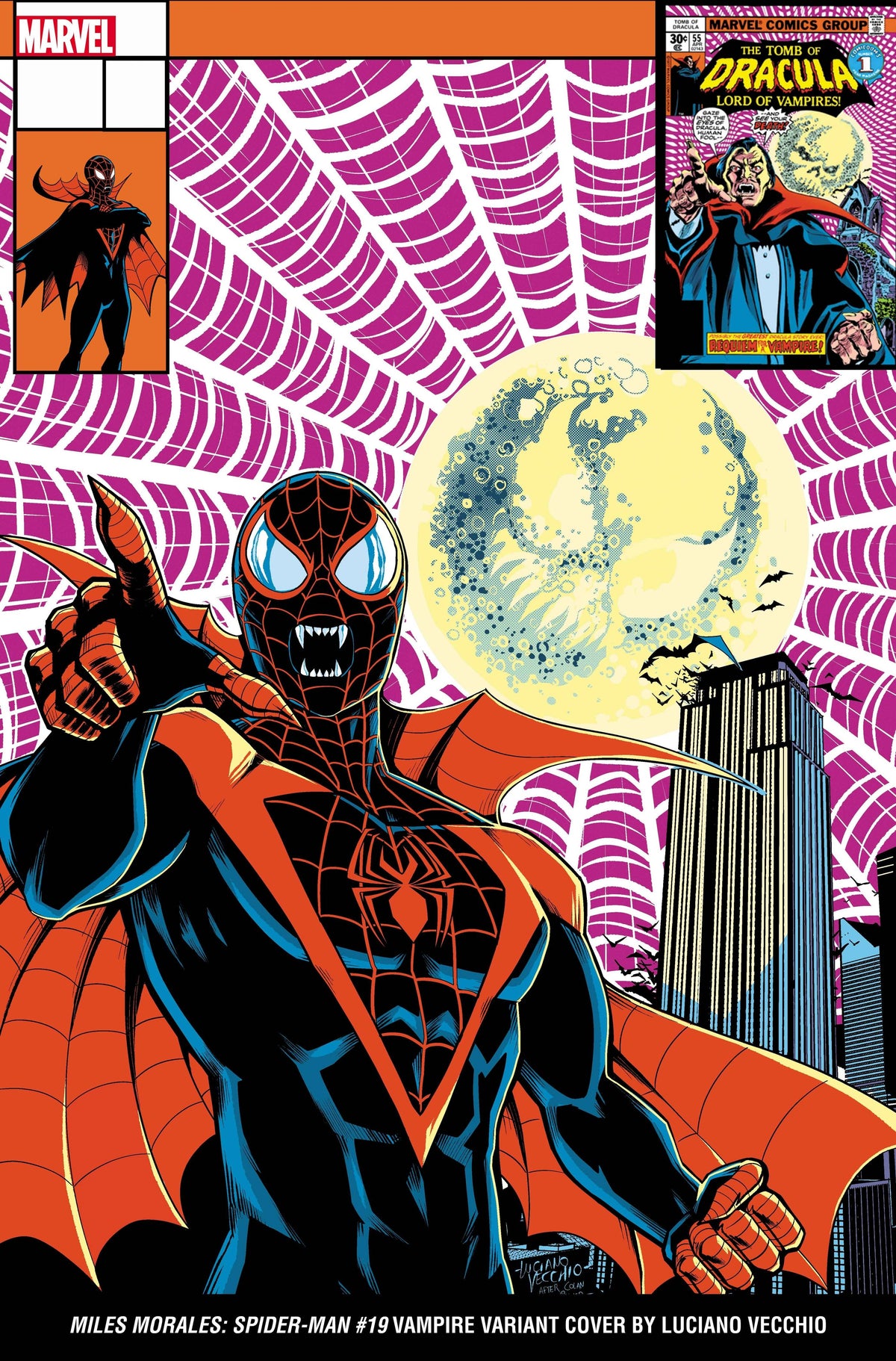 Miles Morales Spider-Man #19 Luciano Vecchio Vampire Var