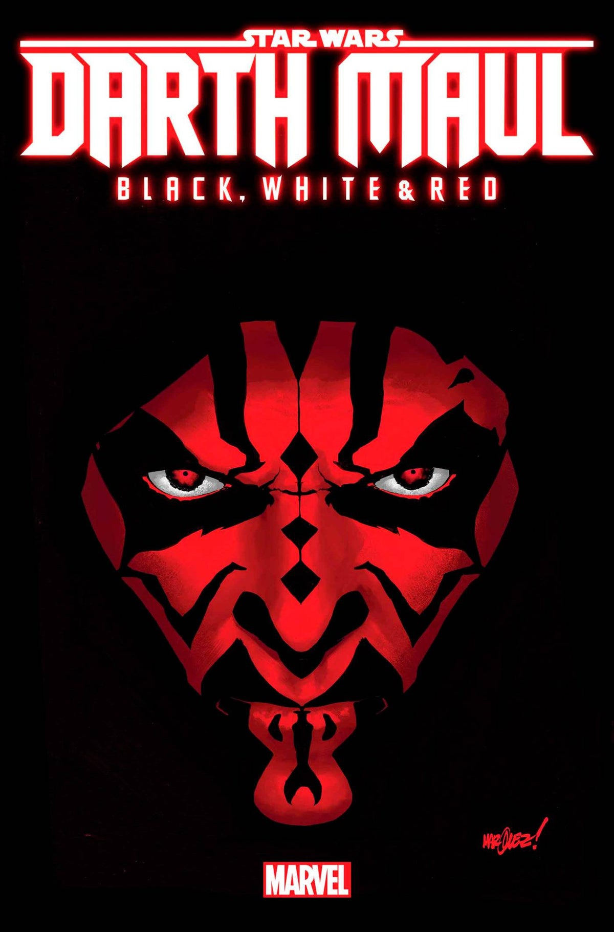 Star Wars Darth Maul Black White & Red #1 25 Copy Incv Var