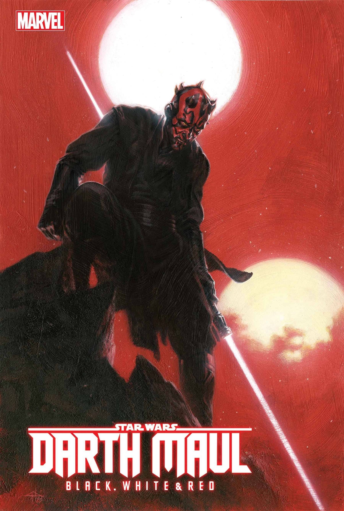 Star Wars Darth Maul Black White Red #2 Dellotto Var