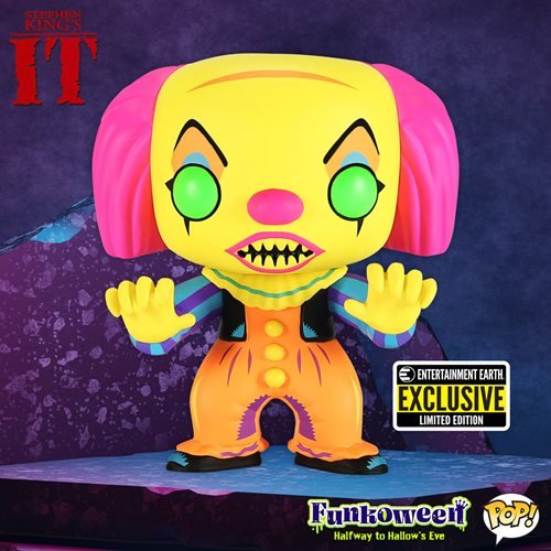 IT Pennywise Black Light Pop! Vinyl Figure - Entertainment Earth Exclusive - State of Comics