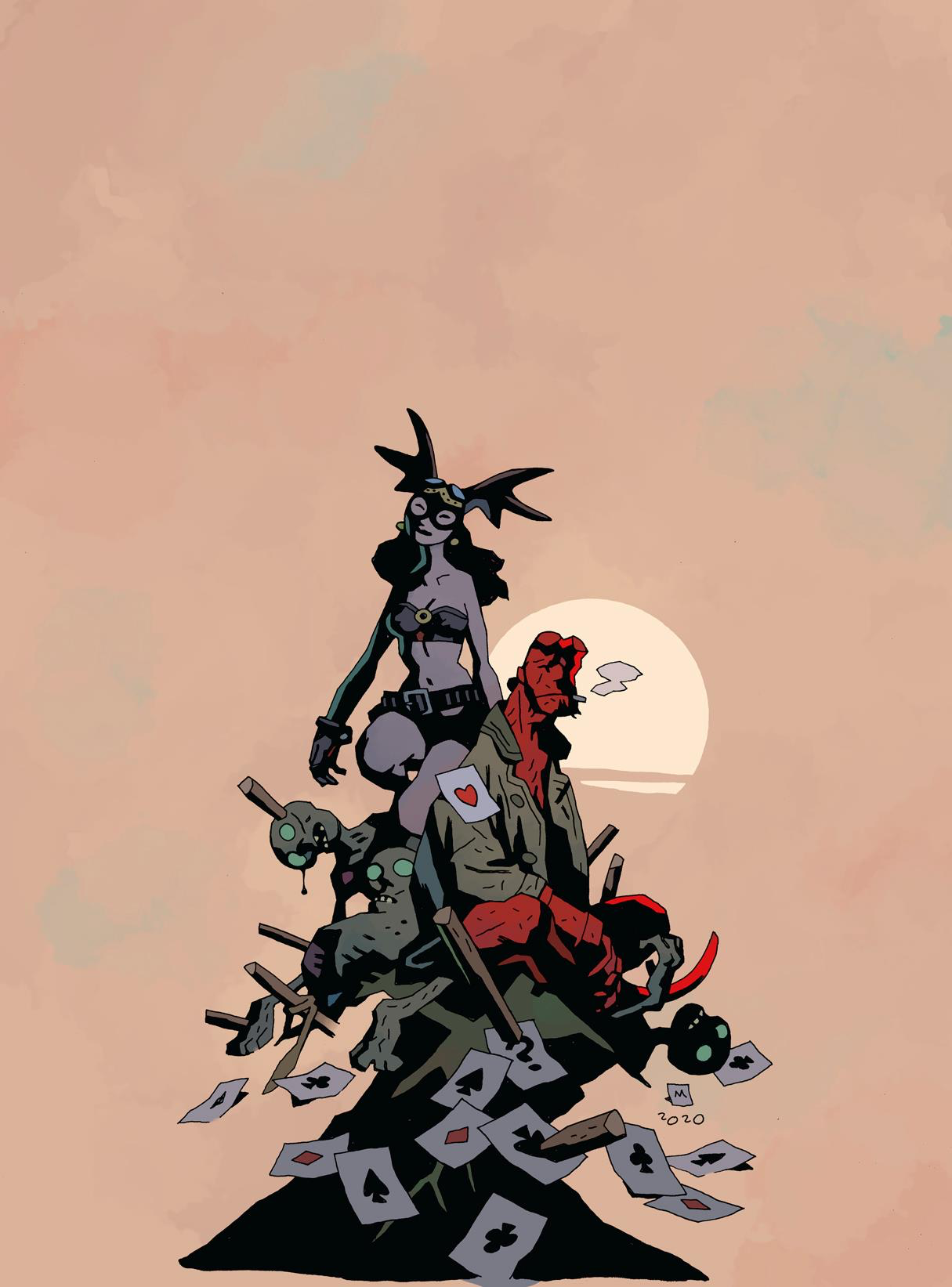 Fearless Dawn Meets Hellboy One Shot Mignola Cvr B - State of Comics