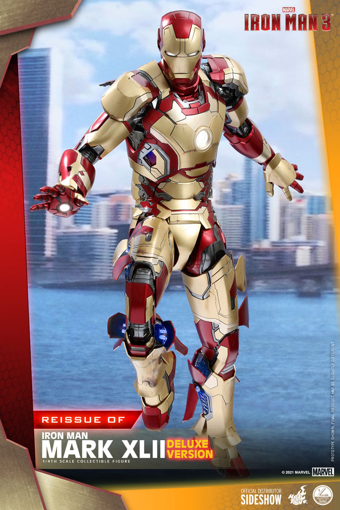 Hoy Toys Iron Man Mark XLII (Deluxe Version) Quarter Scale Figure - State of Comics