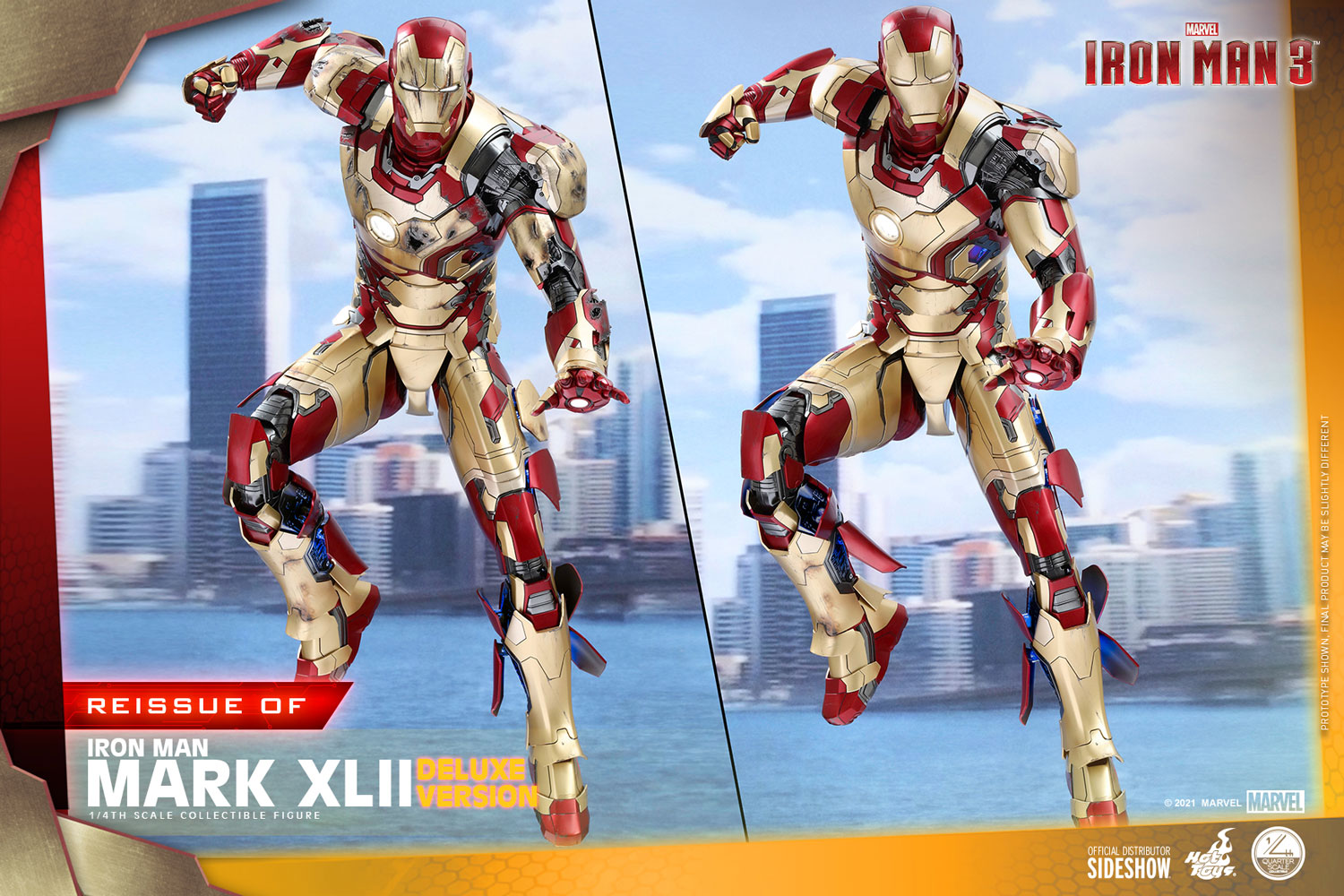 Hoy Toys Iron Man Mark XLII (Deluxe Version) Quarter Scale Figure - State of Comics