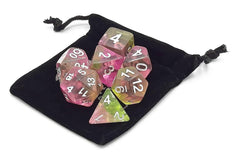 Old School 7 Piece DnD RPG Dice Set Gradients Springtime Bloom - State of Comics