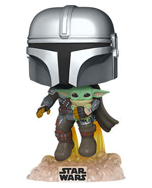 POP! Star Wars The Mandalorian Mando Flying w/ Jet Pack Funko POP - State of Comics